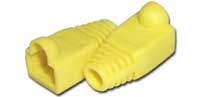 YELLOW RJ45 Snagless Cable Boot-50pk