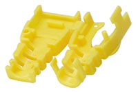 YELLOW RJ45 Post-Assembly CableBoot-10pk