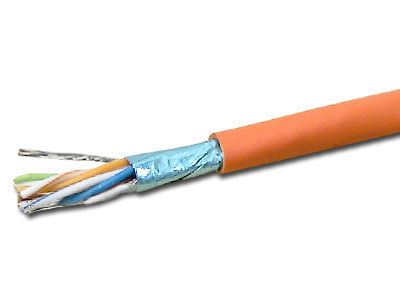 CAT6 STP Solid Plenum-rated Cable-ORANGE