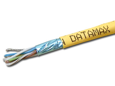 CAT6 STP Solid Plenum-rated Cable-YELLOW