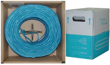 1000 ft. CAT6 BLUE UTP Solid PVC