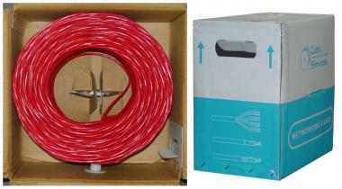 CAT6 UTP Solid Plenum Network Cable-RED