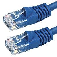2 ft. BLUE CAT6A UTP Cable with Boots