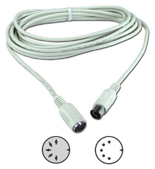 6 ft. AT M/F Keyboard Extension Cable