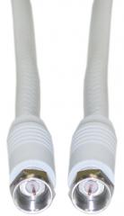 6 ft. RG6  F-Pin Coax Cable - WHITE