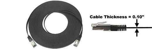 2 ft. CAT5E SuperFlat Cable - SHIELDED