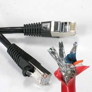 0.5 ft. BLACK-CAT6 Shielded Patch Cable