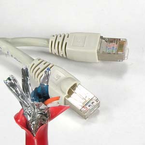 Image of 10 ft. GRAY CAT6-A Shielded Patch Cable