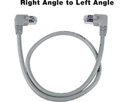 2 ft. CAT6 R Angle to L Angle-Shielded