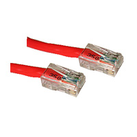 6" RED CAT5E UTP Cable - Non Booted