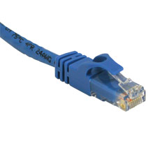 1 ft. BLUE CAT5E UTP Cable-EZ-Squeeze