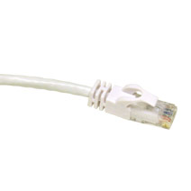 1 ft. WHITE CAT6 UTP Cable-EZ-Squeeze