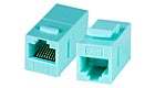 Image of CAT6A UTP RJ45 F/F Snap-in Coupler-GREEN