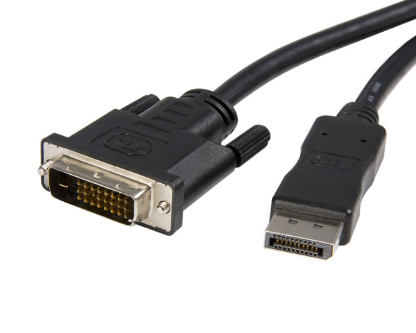 3 ft. Display Port to DVI Cable-Black