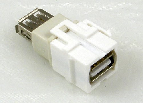 USB 2.0 Type A/A Female/Female Insert
