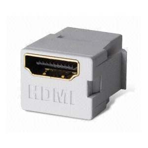 HDMI Keystone Snap-In Coupler - White