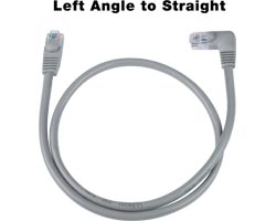 Image of 9 ft. CAT6 L Angle to Straight-Shielded