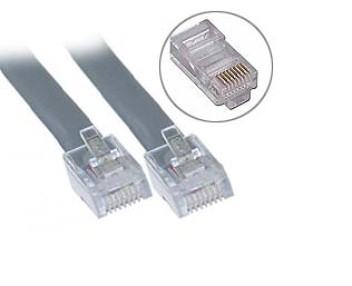Image of 6 ft. RJ45 8C Straight Modular Cable